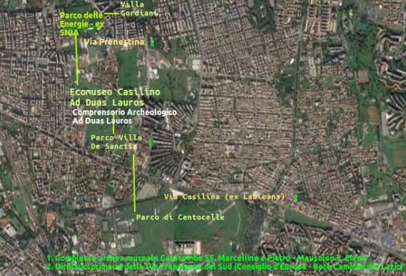 Comprensorio - mappa satellitare
